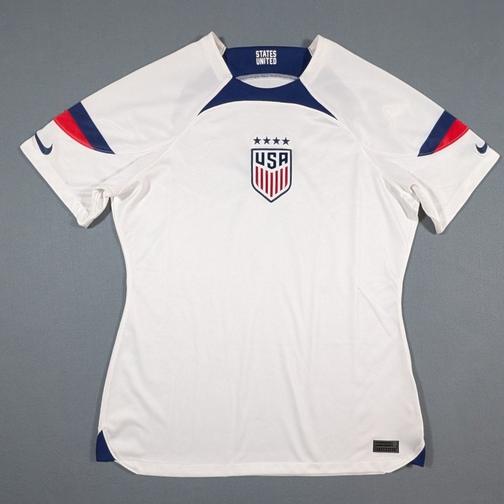 USWNT 2022 Home Nike Soccer Jersey Womens Large White DN0778-102